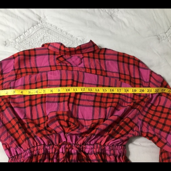 NWT We The Free “Red Combo” Plaid Top MEDIUM - Picture 7 of 14